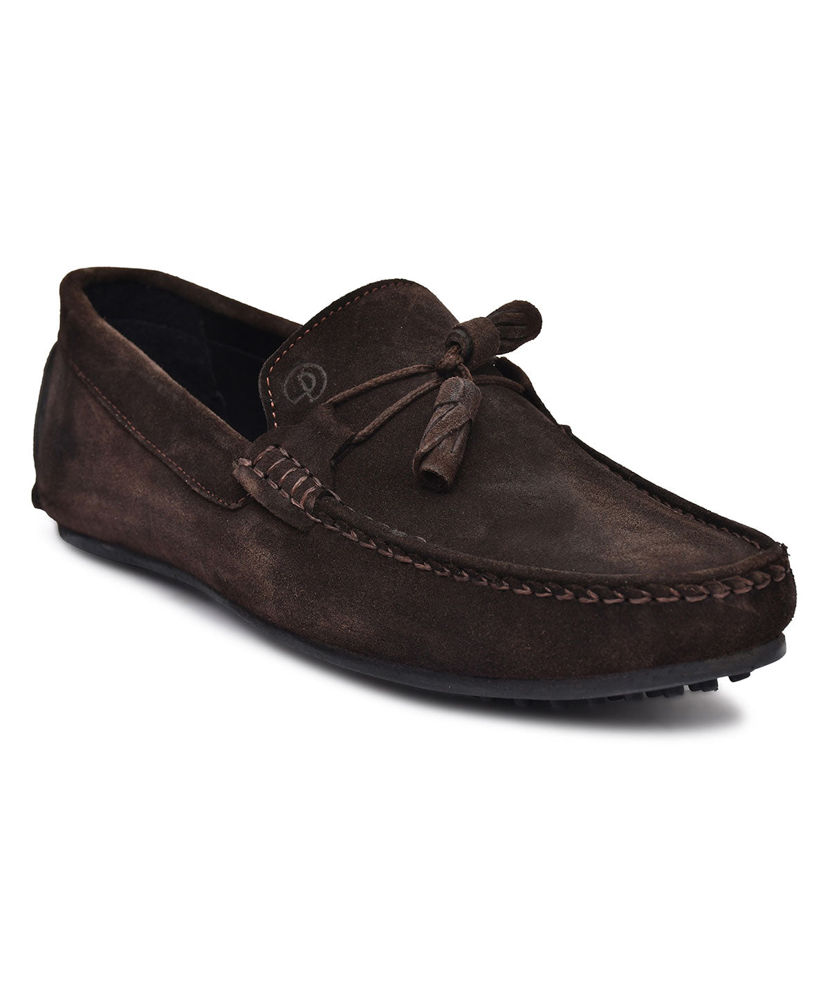 Paul Oliver Men's Velvet Suede Leather Stylish Trendy Slip-On Loafers Brown