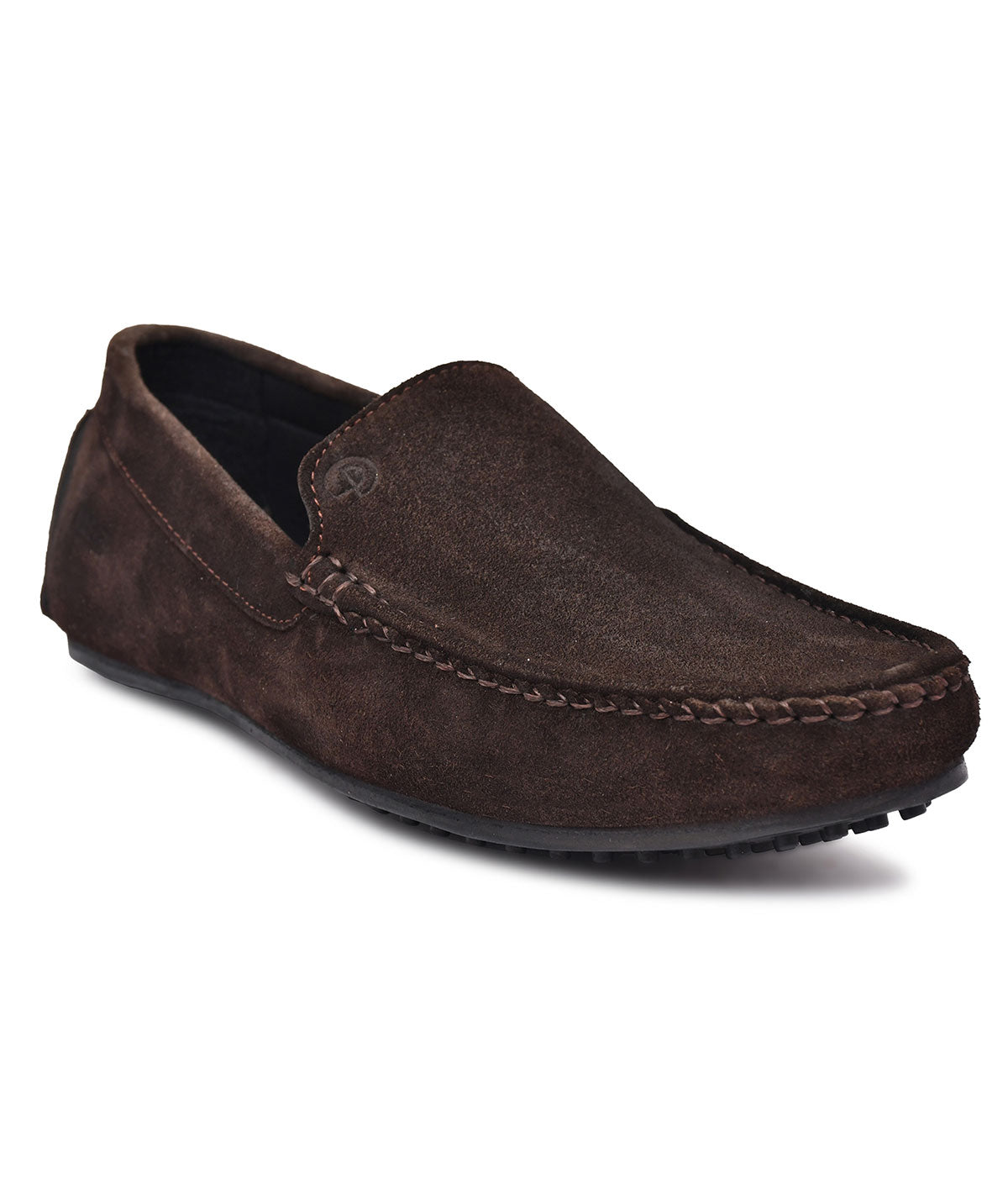 Paul Oliver Men's Velvet Suede Leather Stylish Slip-On Loafers Brown