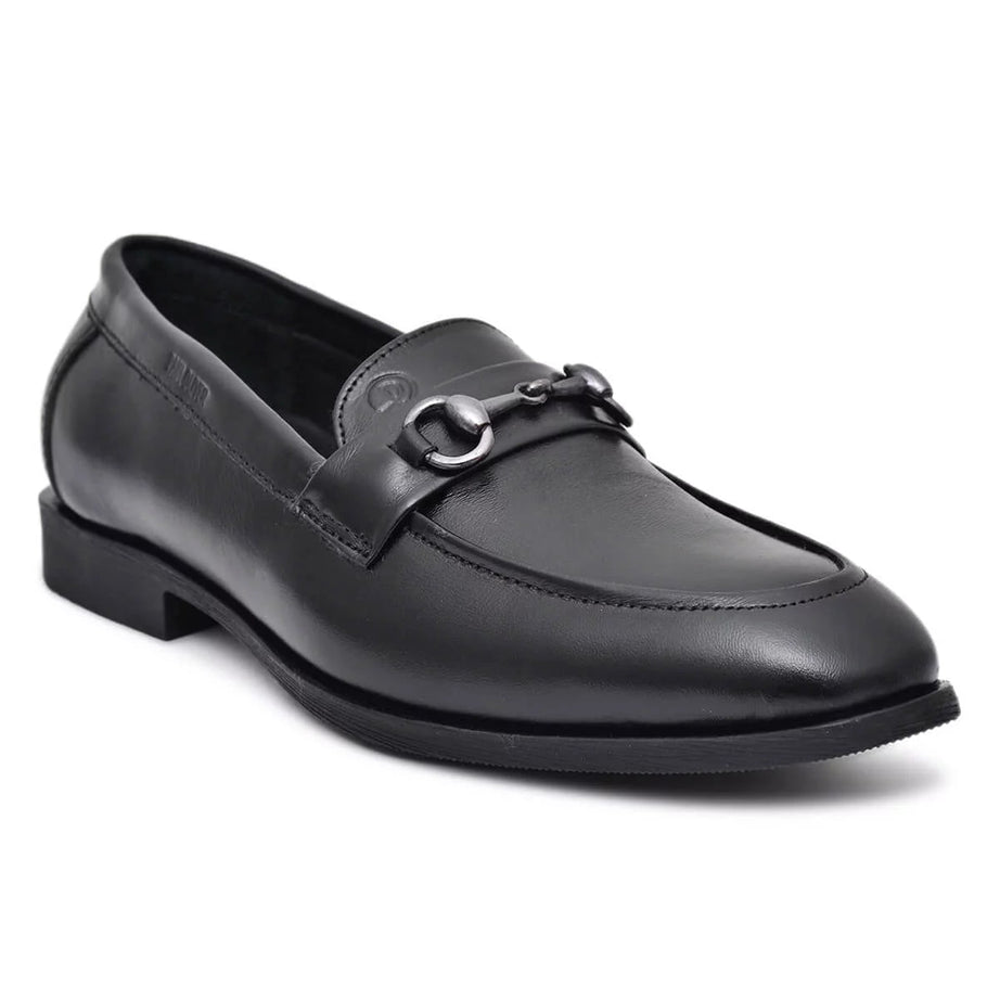 Paul Oliver Men's 100% Pure Leather Trendy Semi-Casual Stylish Shoes for All Seasons Black