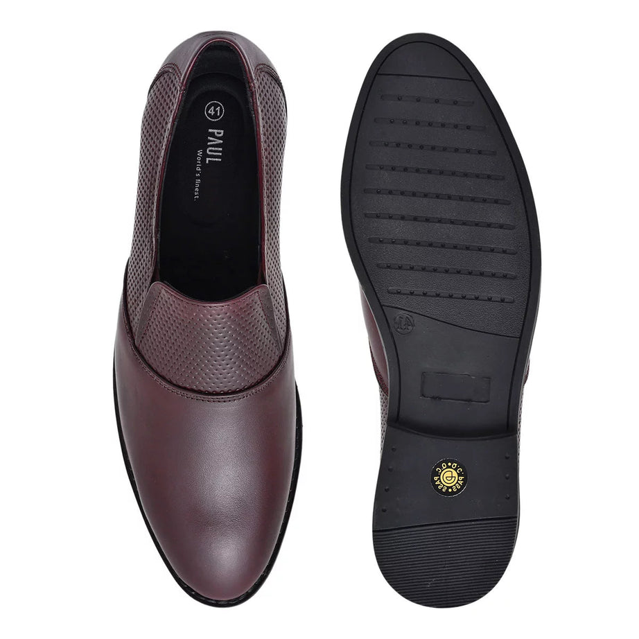 Paul Oliver Men's 100% Pure Leather Formal Stylish Trendy Shoes for All Seasons Coco