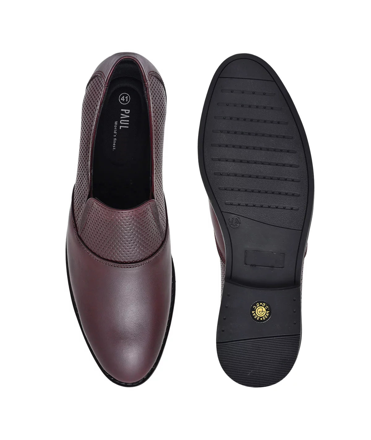 Paul Oliver Men's 100% Pure Leather Formal Stylish Trendy Shoes for All Seasons Coco