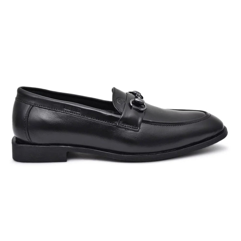 Paul Oliver Men's 100% Pure Leather Trendy Semi-Casual Stylish Shoes for All Seasons Black