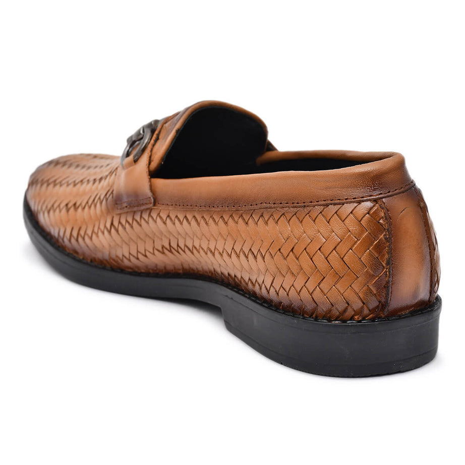 Paul Oliver Men's 100% Pure Leather Casual Stylish Shoes for All Seasons Tan