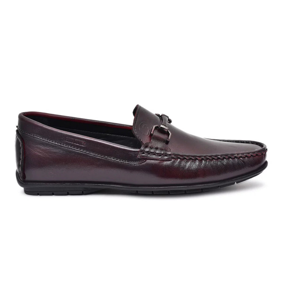 Paul Oliver Men's 100% Pure Leather Loafer Stylish Shoes for All Seasons Dark Brown