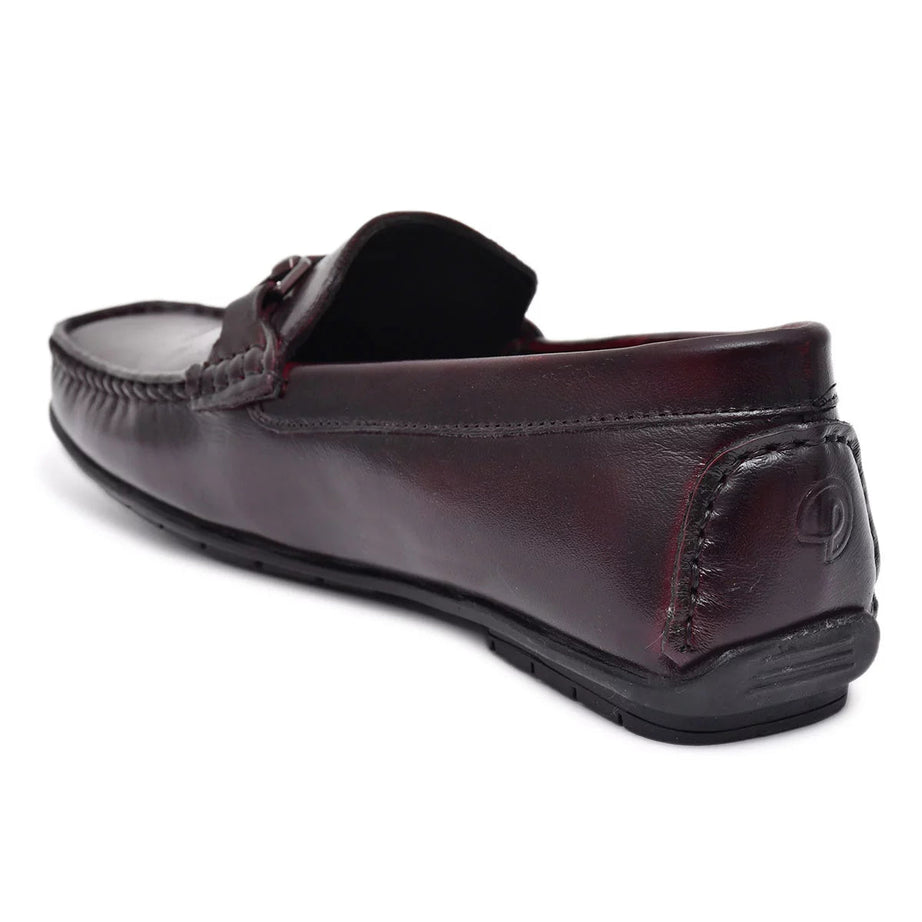 Paul Oliver Men's 100% Pure Leather Loafer Stylish Shoes for All Seasons Dark Brown