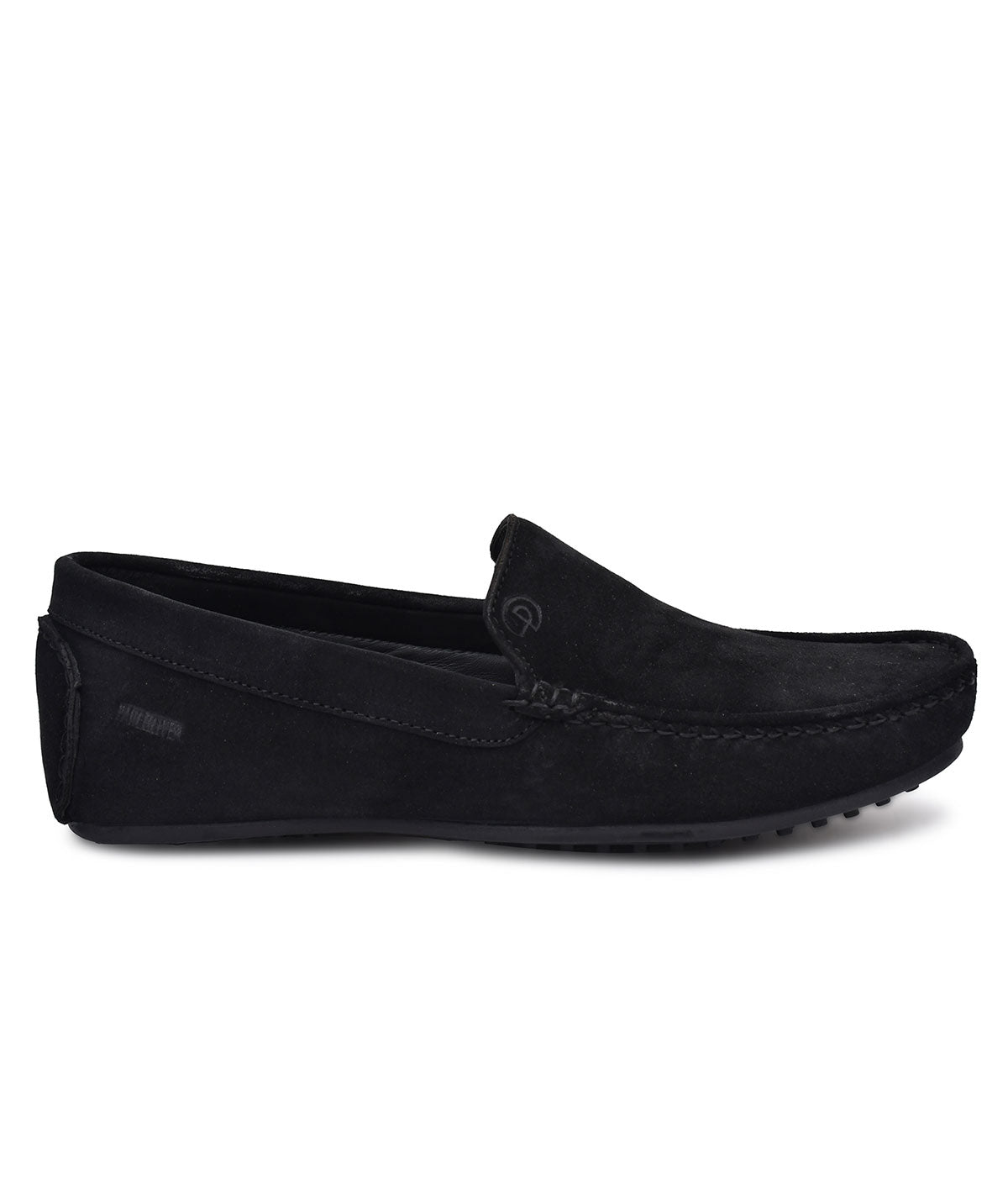 Paul Oliver Men's Velvet Suede Leather Stylish Slip-On Loafers Black