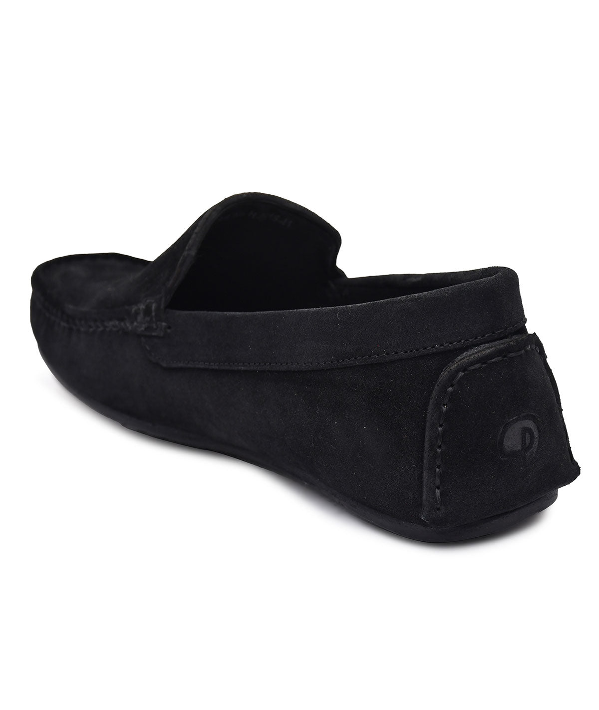 Paul Oliver Men's Velvet Suede Leather Stylish Slip-On Loafers Black