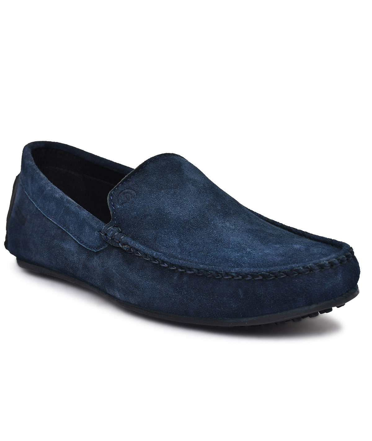 Paul Oliver Men's Velvet Suede Leather Stylish Slip-On Loafers Blue