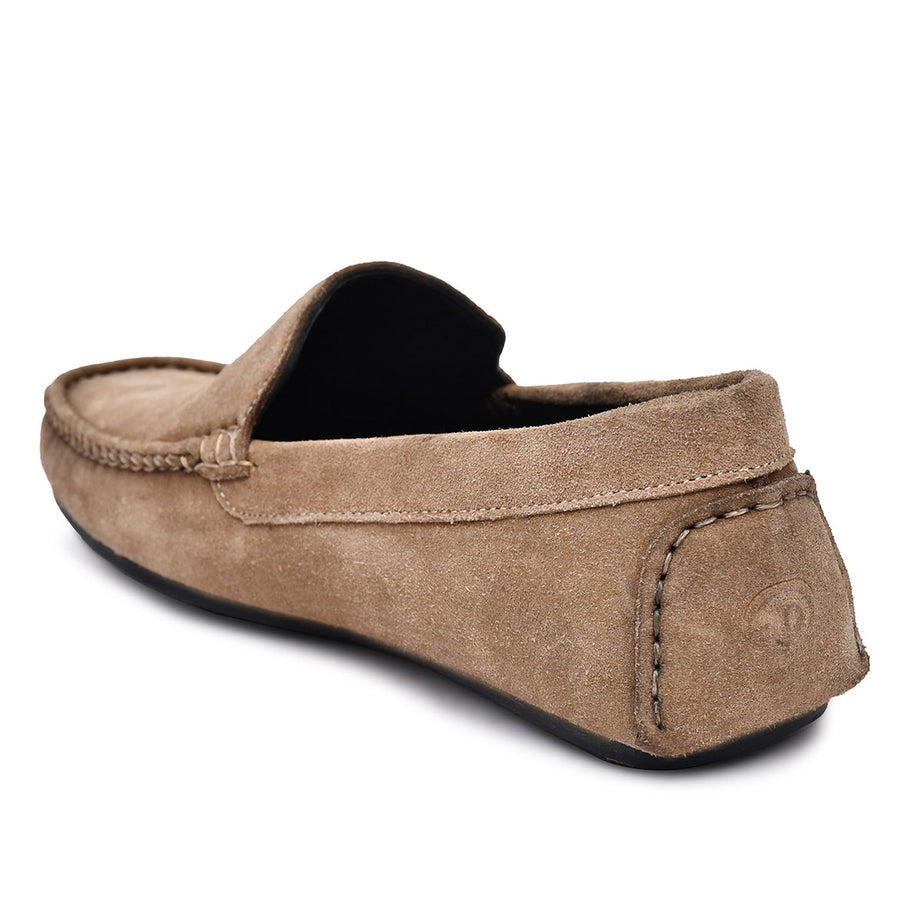 Paul Oliver Men's Velvet Suede Leather Stylish Slip-On Loafers Chiku