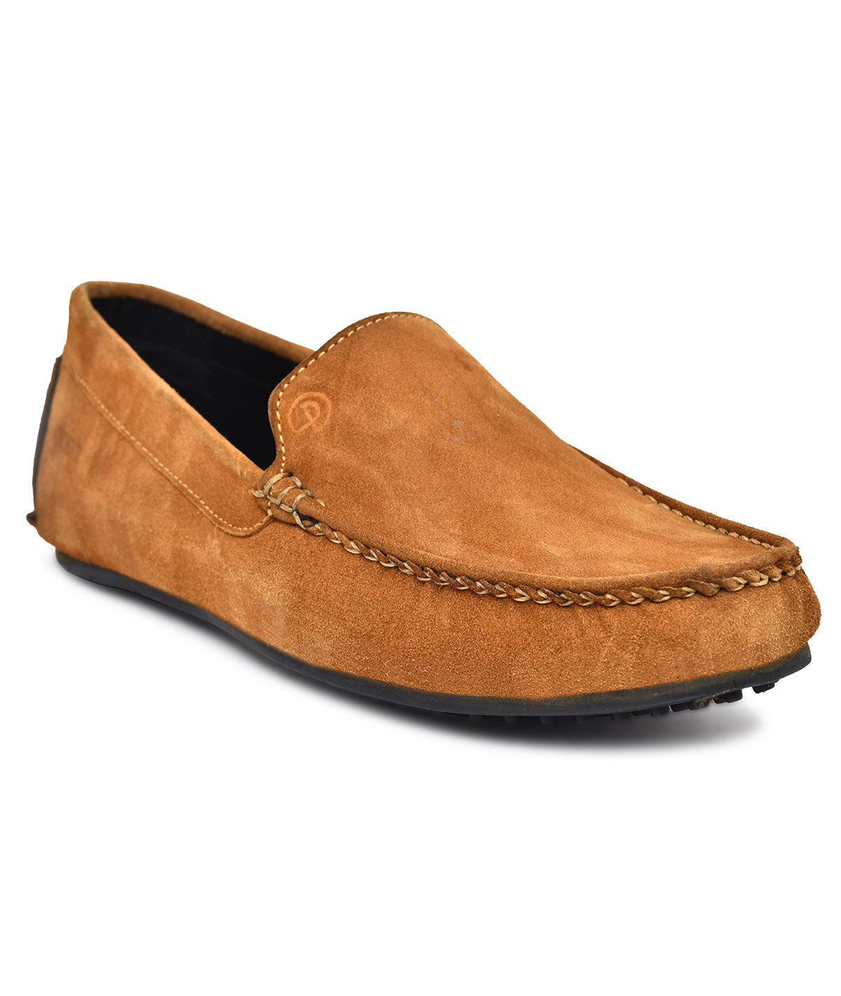 Paul Oliver Men's Velvet Suede Leather Stylish Slip-On Loafers Tan