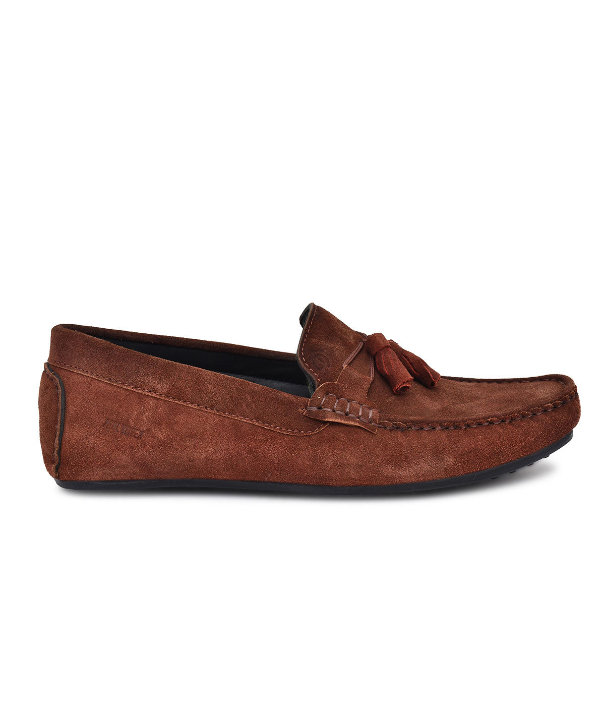 Paul Oliver Men's Velvet Suede Leather Stylish Trendy Slip-On Loafers Burgundy