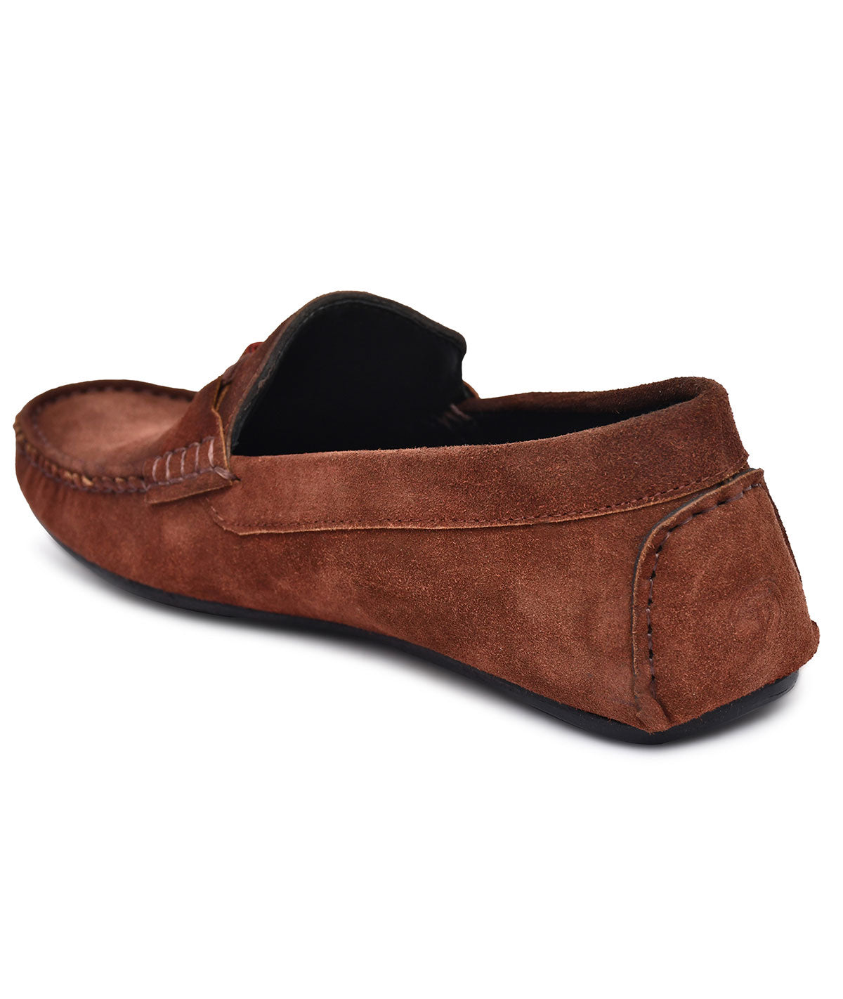 Paul Oliver Men's Velvet Suede Leather Stylish Trendy Slip-On Loafers Burgundy