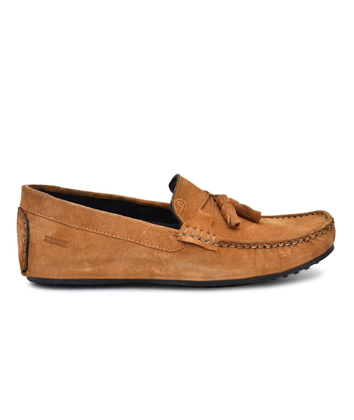 Paul Oliver Men's Velvet Suede Leather Stylish Trendy Slip-On Loafers Tan