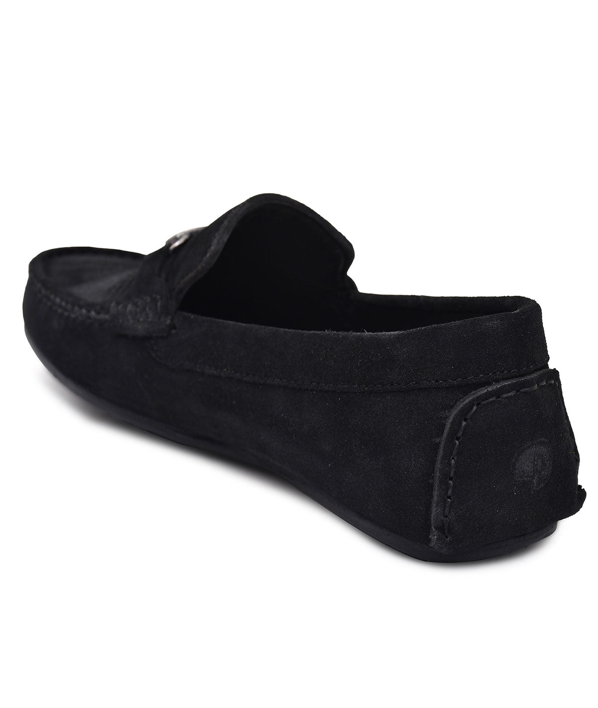 Paul Oliver Men's Velvet Suede Leather Trendy Stylish Shoes Slip-On Loafers Black