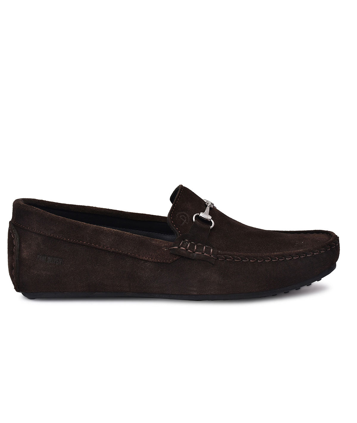Paul Oliver Men's Velvet Suede Leather Trendy Stylish Shoes Slip-On Loafers Brown