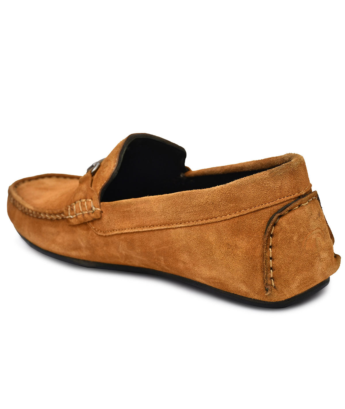 Paul Oliver Men's Velvet Suede Leather Trendy Stylish Shoes Slip-On Loafers Tan