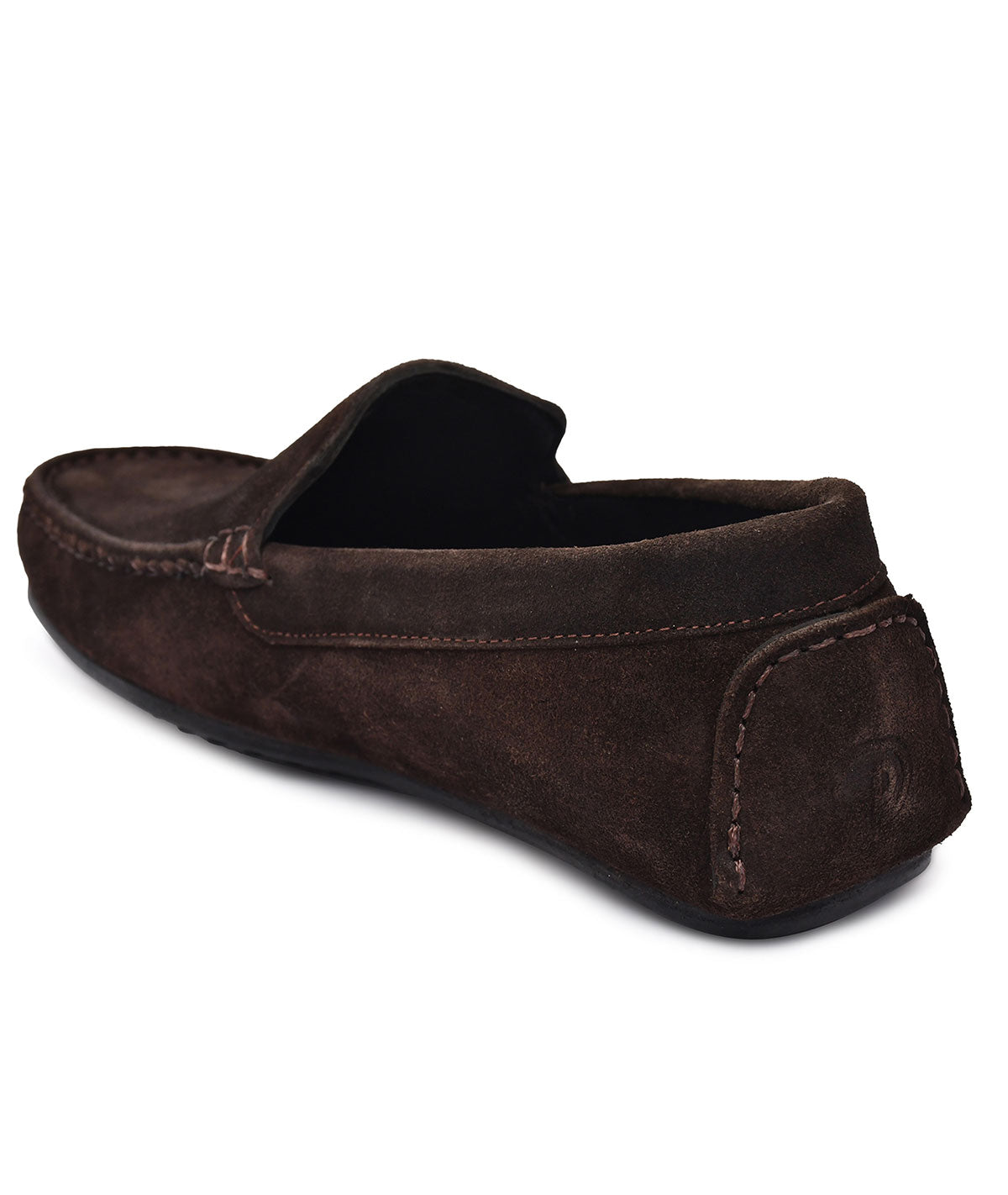 Paul Oliver Men's Velvet Suede Leather Stylish Slip-On Loafers Brown