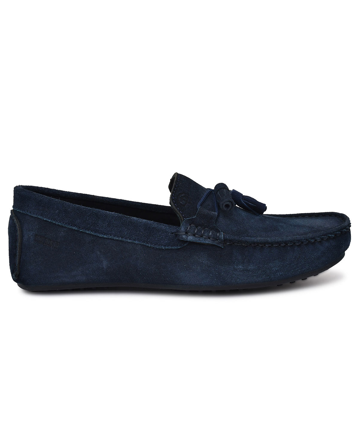 Paul Oliver Men's Velvet Suede Leather Stylish Trendy Slip-On Loafers Blue