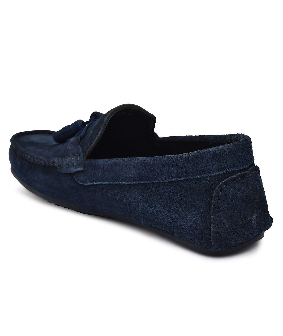 Paul Oliver Men's Velvet Suede Leather Stylish Trendy Slip-On Loafers Blue