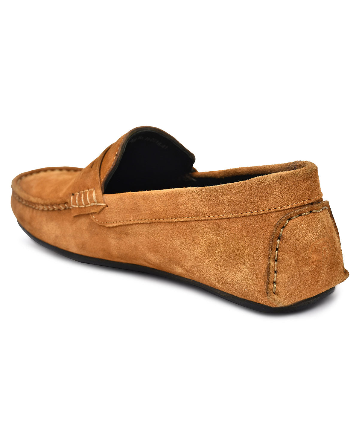 Paul Oliver Men's Velvet Suede Leather Trendy Stylish Slip-On Loafers Tan