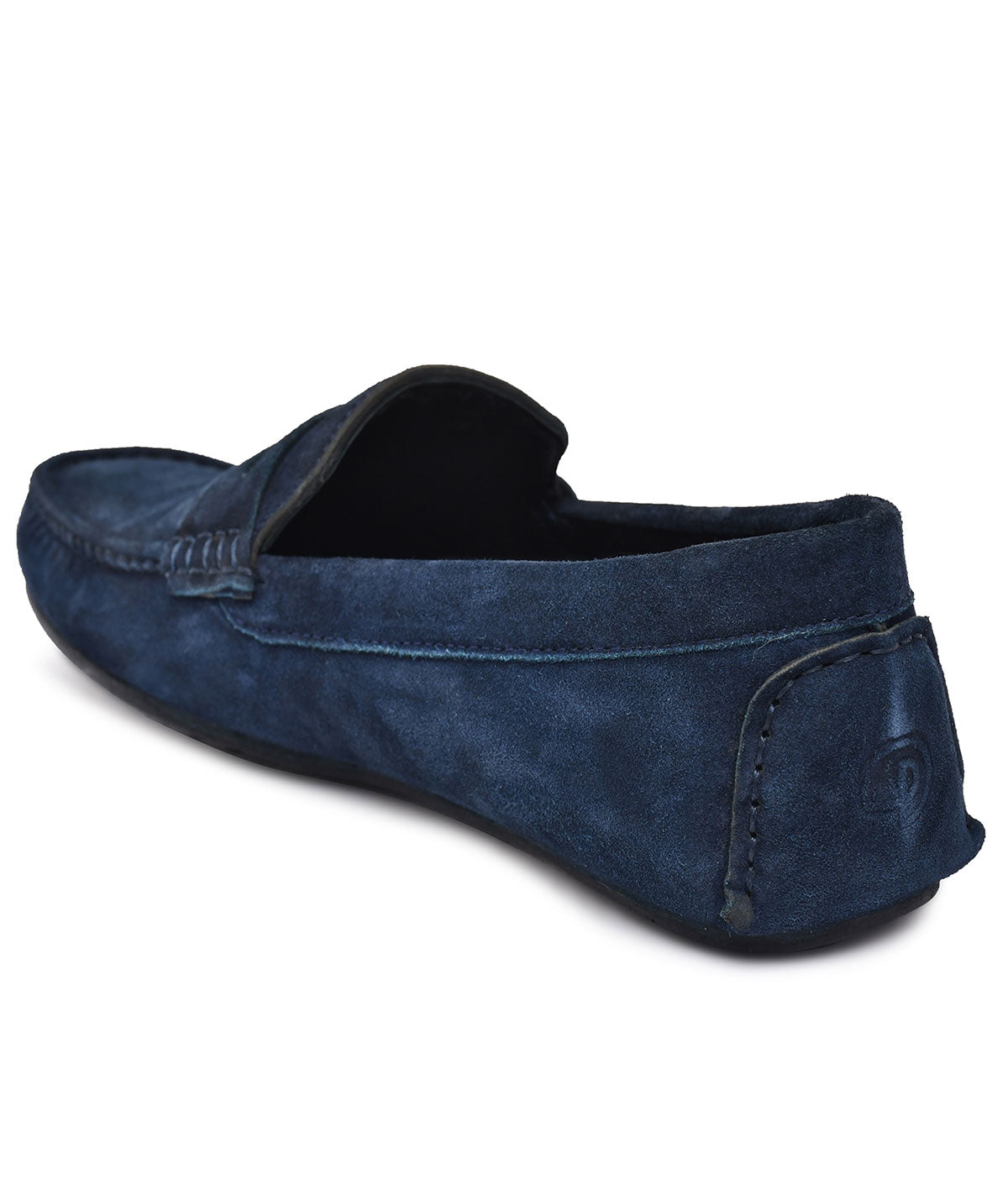 Paul Oliver Men's Velvet Suede Leather Trendy Stylish Slip-On Loafers Blue