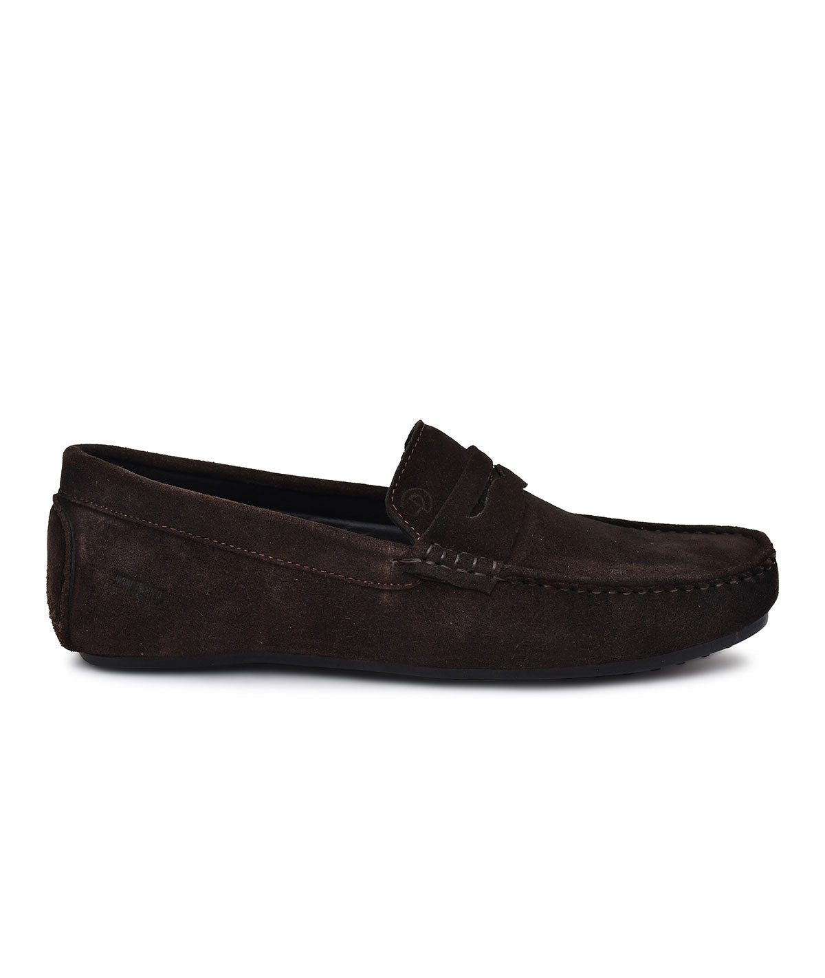 Paul Oliver Men's Velvet Suede Leather Trendy Stylish Slip-On Loafers Brown