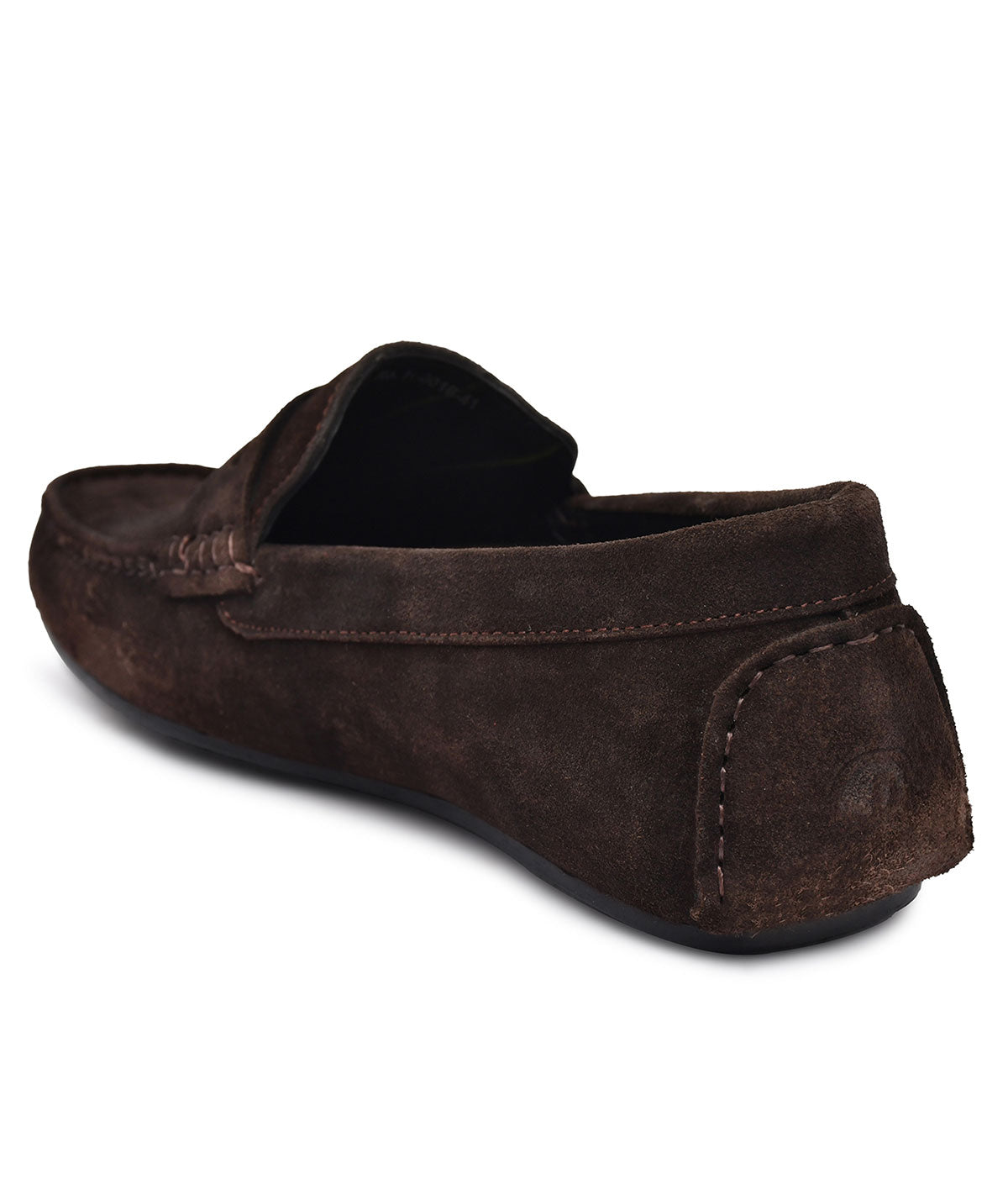 Paul Oliver Men's Velvet Suede Leather Trendy Stylish Slip-On Loafers Brown